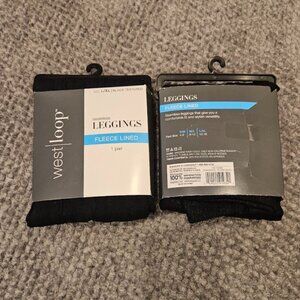 WEST LOOP Seamless Leggings Black Textured - L/XL